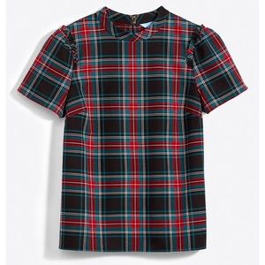 Draper James Plaid Bow Back Top in Georgia Plaid